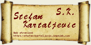 Stefan Kartaljević vizit kartica